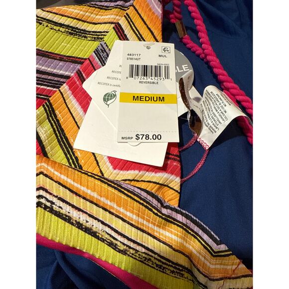 Becca Farah Jessica Reversible Halter Bikini Top M NWT - Picture 5 of 5